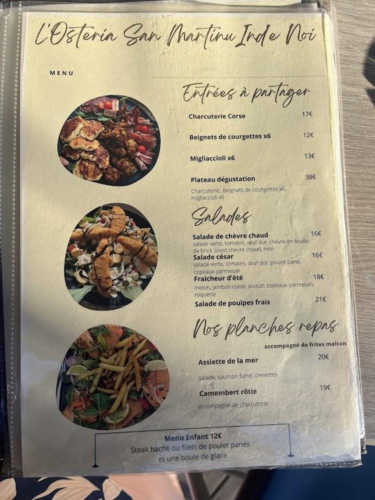 Osteria di san Martinu ind’e noi - Menu Image 3